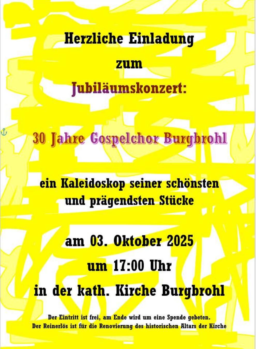 Plakat Gospelchor 2025